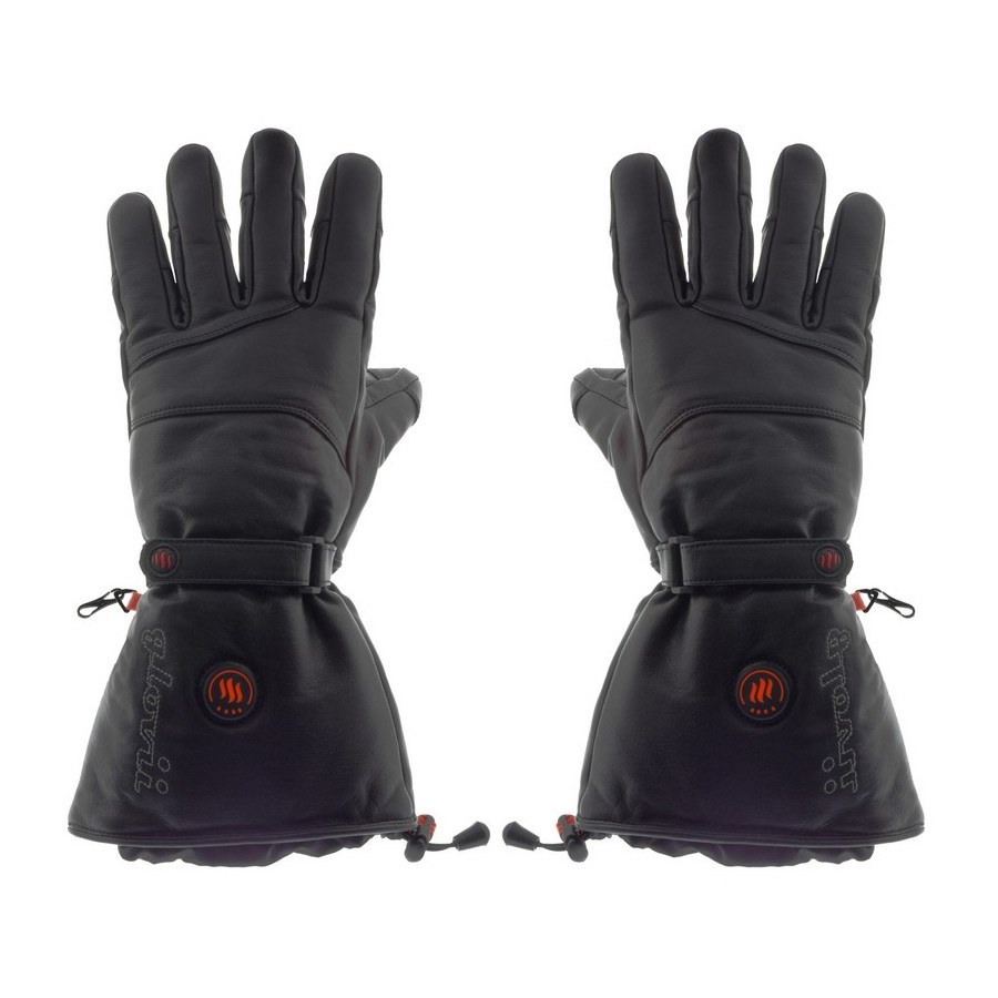 Kožené vyhřívané lyžařské a moto rukavice Glovii GS5  černá  L
