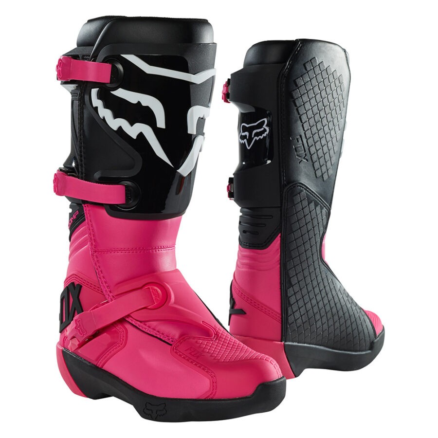 Dámské motokrosové boty FOX Comp Buckle Black Pink MX23  černá/růžová  7