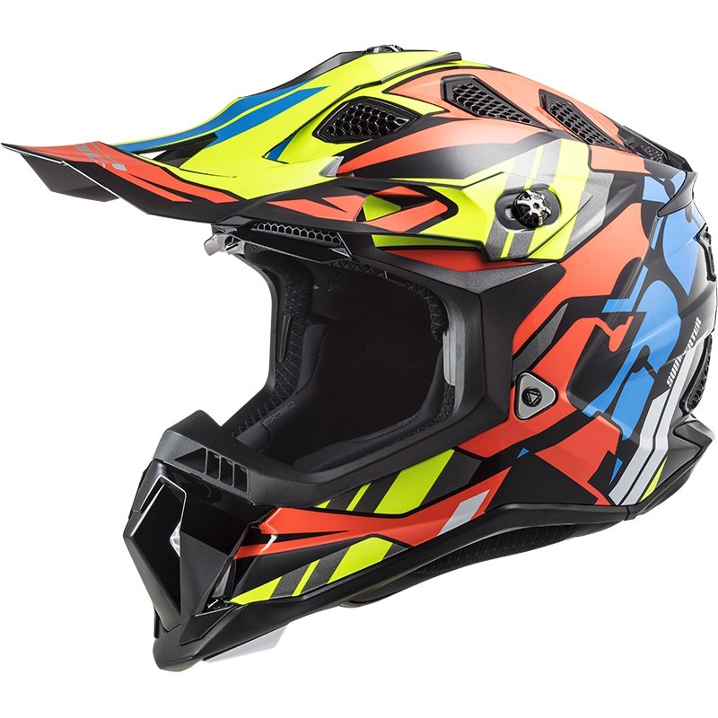 Motokrosová helma LS2 MX700 Subverter Rascal  Gloss Black Fluo Orange  XS (53-54)